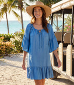 Petite Size Ruffle Hem Dress