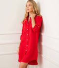 Petite Size Linen Shirtdress