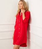 Petite Size Linen Shirtdress