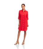 Petite Size Linen Shirtdress