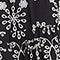 Petite Size Sleeveless Eyelet Dress - Black With Off White