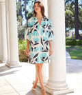 Petite Size Puff Sleeve Peasant Dress