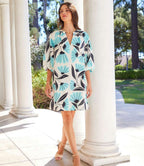 Petite Size Puff Sleeve Peasant Dress