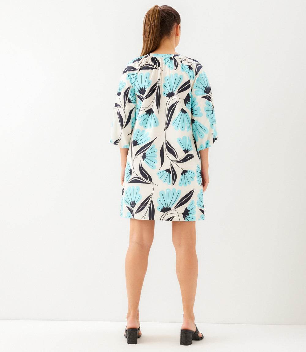 Petite Size Puff Sleeve Peasant Dress