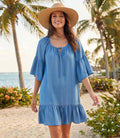 Petite Size Ruffle Hem Dress