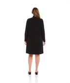 Plus Size Zip-Up Travel Jersey Dress