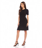 Petite Size Short Sleeve A-Line Dress